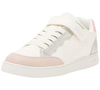 Geox Girl's J Eclyper B Sneaker, White Rose, 1 UK