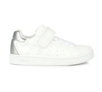 Geox Girls' J Eclyper Girl A Trainers, White Silver, 6 UK