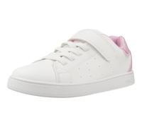 Geox J ECLYPER Girl A Trainers, White/Pink, 34 EU