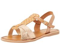 Geox Girls J Eolie Girl Sandal, Cognac Rose Gold, 1.5 UK
