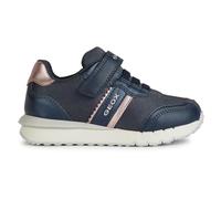 Geox Girls' J Fastics Girl B Trainers, Dk Navy Old Rose, 4 UK