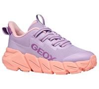 Geox Girl's J Flexyper Fast Sneaker, Lilac Lt Coral, 1 UK