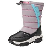 Geox Girl's J Himalaya B AB Ankle Boot, Grey Pink, One Size