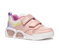 Geox Girls J Illuminus Sneaker, Pink Multicolor, 2 UK