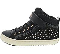 Geox Kalispera Hi Top Black Kids Girls boots J744GI-C9999 in a Plain Man-made in Size 36