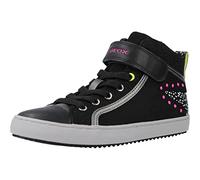 Geox Girl's J Kalispera Girl M Sneakers, Black C, 1 UK