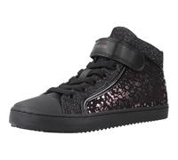 Geox Girls J Kalispera Sneaker, Black Purple, 12.5 UK
