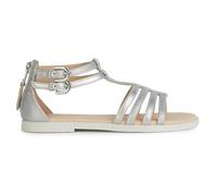 Geox Girl's J Karly Sandal, Silver, 13 UK Child