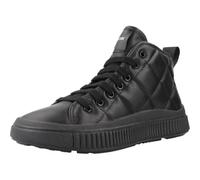 Geox Girl's J Laquinny Girl B Sneaker, Black a, 4.5 UK
