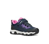 Geox Girls J Magnetar G. B ABX Sneaker, Navy Violet, 5 UK