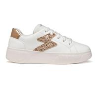 Geox J MIKIROSHI Girl A Trainers, White/Rose Gold, 33 EU