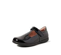 Geox Kids' School Shoes Naimara Patent Leather T-Bar Black UK 9
