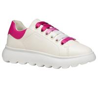Geox Girls J Puffypop Sneaker, White Dk Fuchsia, 1.5 UK