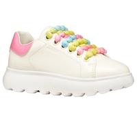 Geox Girl's J Puffypop Sneaker, White Pink, 1 UK