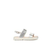 GEOX Junior Girls Coralie Sandals White/Light Silver White/Lt Silver 29