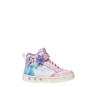 Geox J Skylin Girl Sneaker, Pink, 7.5 UK Child