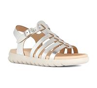Geox Girls J Soleima Gir Sandal, Silver, 2.5 UK