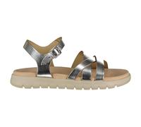 Geox Girls J Soleima Gir Sandal, Silver, 8.5 UK Child