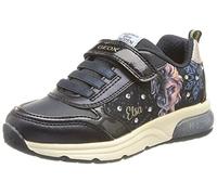 Geox Girls J Spaceclub Sneakers, Navy Platinum, 11.5 UK