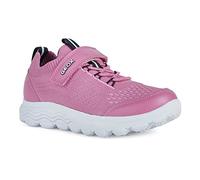 Geox Girls J Spherica B Sneakers, Fuchsia, 2.5 UK Child