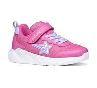 Geox J SPRINTYE Girl A Sneaker, Fuchsia/Lilac, 0.5 UK