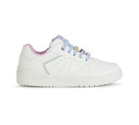 Geox Girl's J Washiba D Sneaker, White, 13 UK Child