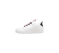 Geox J WASHIBA Fast in GI Sneaker, White/Fuchsia, 1.5 UK