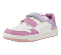 Geox J WASHIBA Girl B Sneaker, White/Cyclamen, 9 UK Child