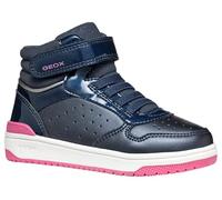 Geox Girl's J Washiba Girl a Sneaker, Blue, 3.5 UK