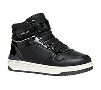 Geox Girl's J Washiba Girl a Sneaker, Black, 5 UK Child