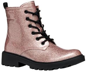 Geox Girls Jcaseygirl Ankle Boot, Old Rose, 12.5 UK
