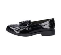 Geox Girls Jr Agata Moccasins, Black, 1.5 UK Child