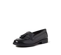 Geox Girl's Jr Agata Moccasins, Black, 1 UK Child