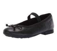 (1.5 UK, Black) Geox Girls Plie Leather School Shoes