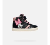 Geox Boy's B GISLI Girl Sneaker, Black/Old Rose, 9 UK Child