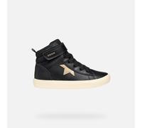 GEOX Infant Girls Gisli High Top Trainers Black/Champagne 31