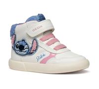 Geox Baby B GISLI Girl Sneaker, White/Sky, 4.5 UK Child