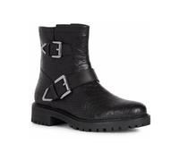 (Black, 5 (Adults')) Geox Hoara 90% Leather Bovine Coated-10% Leather Bovine Nappa Women's Black Boots