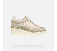 Geox D ILDE B, Women’s Sneaker, Beige/Lt Taupe,
