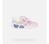 Geox Girl's J Illuminus Sneaker, Lilac Sky, 1 UK