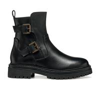 Iridea Breathable Leather Ankle Boots Black