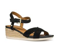 Geox Ischia Corda Sandals Black EU 38 1/2 Woman