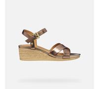 GEOX Ischia Corda Woman Dark Beige, Size: 38