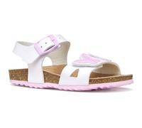 Geox J Adriel Girl A Sandal, White/Pink, 25 EU
