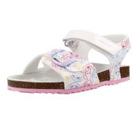 Geox J Adriel Girl C Sandal, White/DK Pink, 24 EU