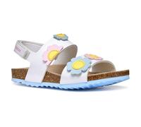 Geox J Adriel Girl D, Girls’ Sandal, White/Crystal,