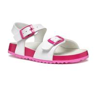 Geox J Adriel Girl I Sandal, White/Fuchsia, 3 UK