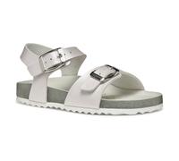 Geox J ADRIEL GIRL I, Girls’ Sandal, White/Silver,