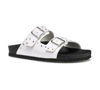 Geox J Adriel Girl J Sandal, White/Silver, 2 UK