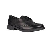 (1 UK, Black) Geox J Agata D Girls Leather Lace Up Shoe